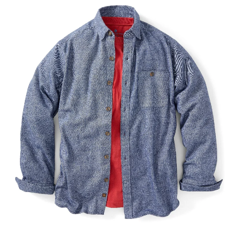 Solid Flannel Heather Twill Shirt