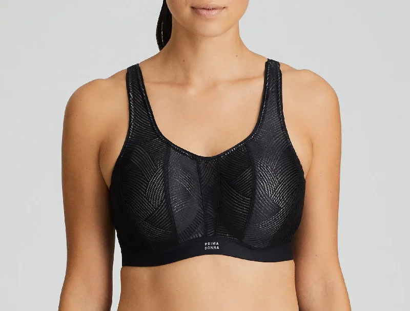 The Game Padded Sport Bra In Black - Prima Donna