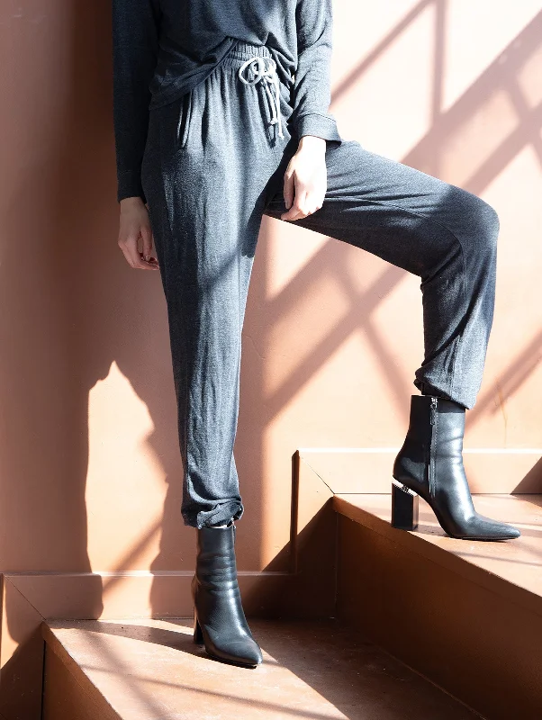 Black Pocket Lounge Pants