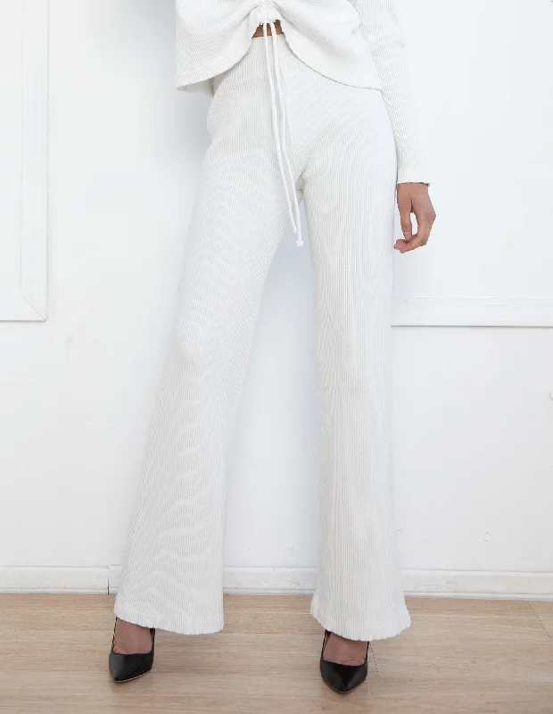 White Wide Leg Pants