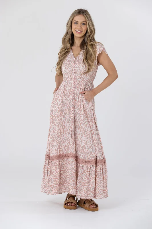 PIPER MAXI DRESS - Blush