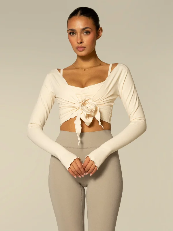 The Wrap Top / Crème