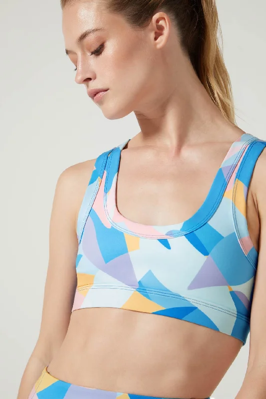 Anna Sport Bra Block Leaves