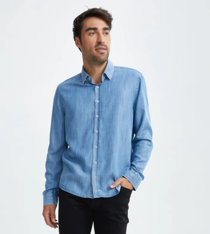 Blue Tencel® Denim Shirt