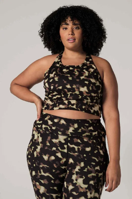 Alexa Crop Tank Blur Camo