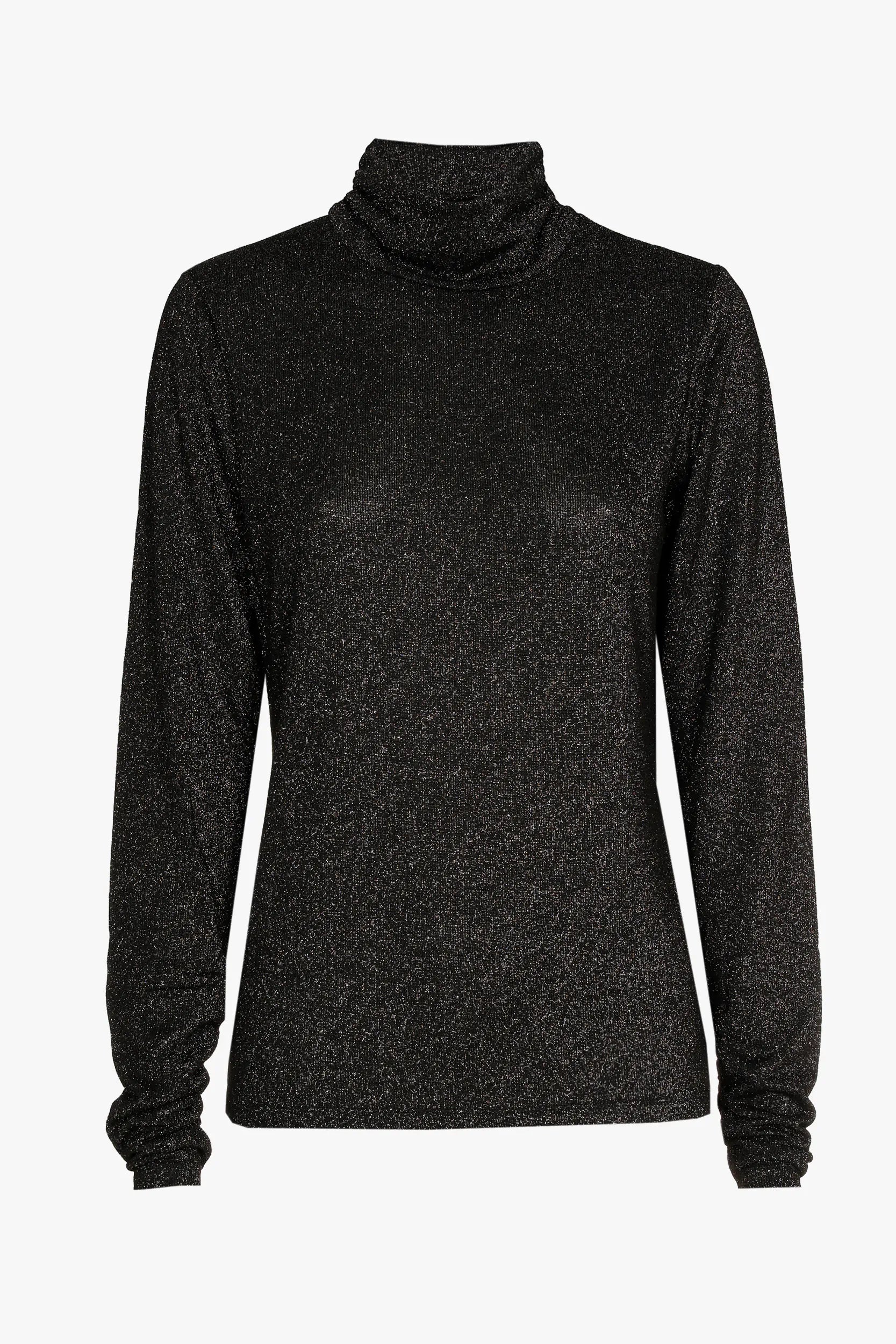 black lurex sous pullover 