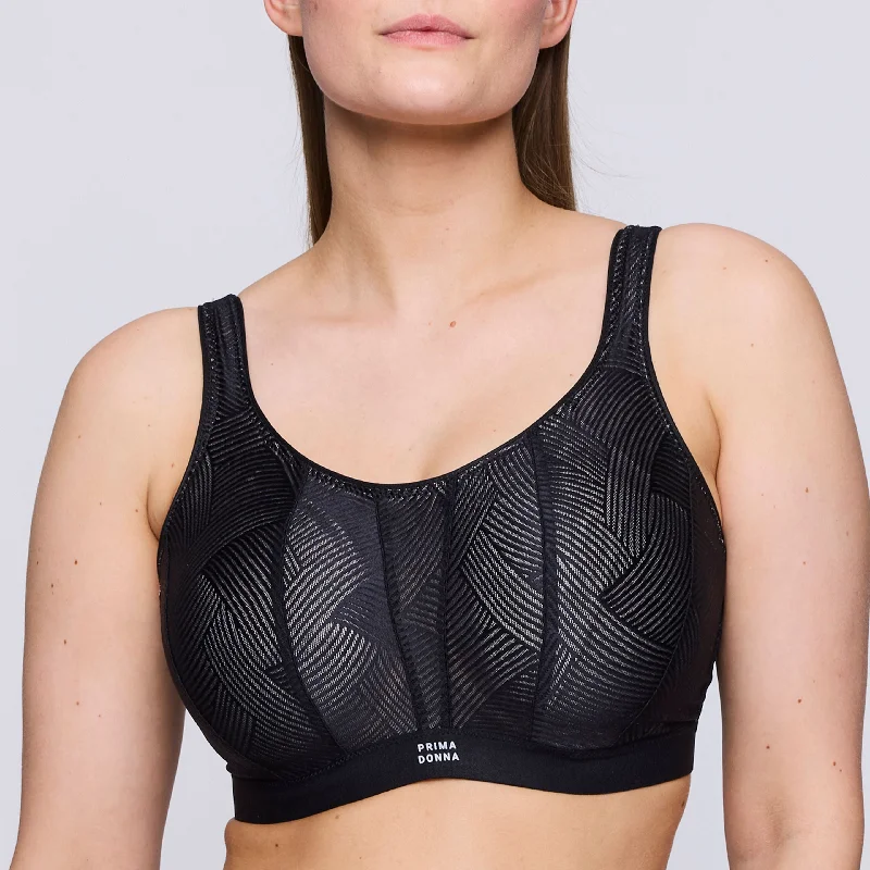 The Game Wired Sports Bra In Black - Prima Donna