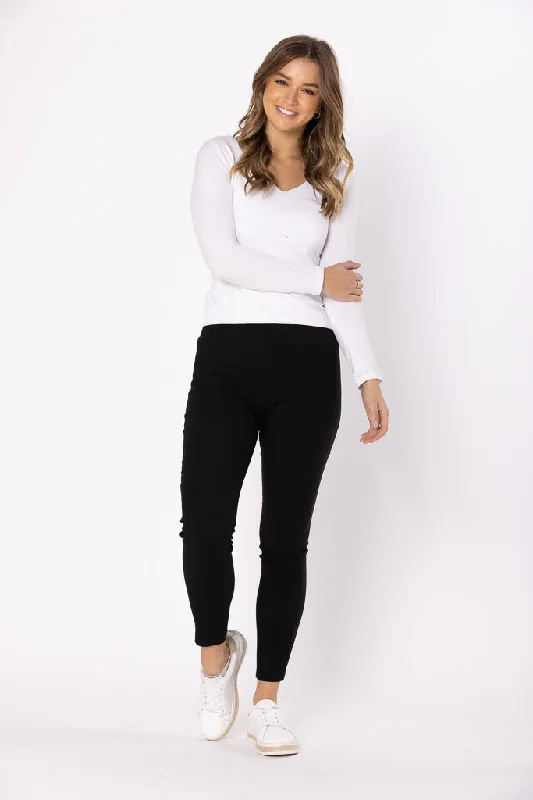 APRIL PULL ON PANT- Black