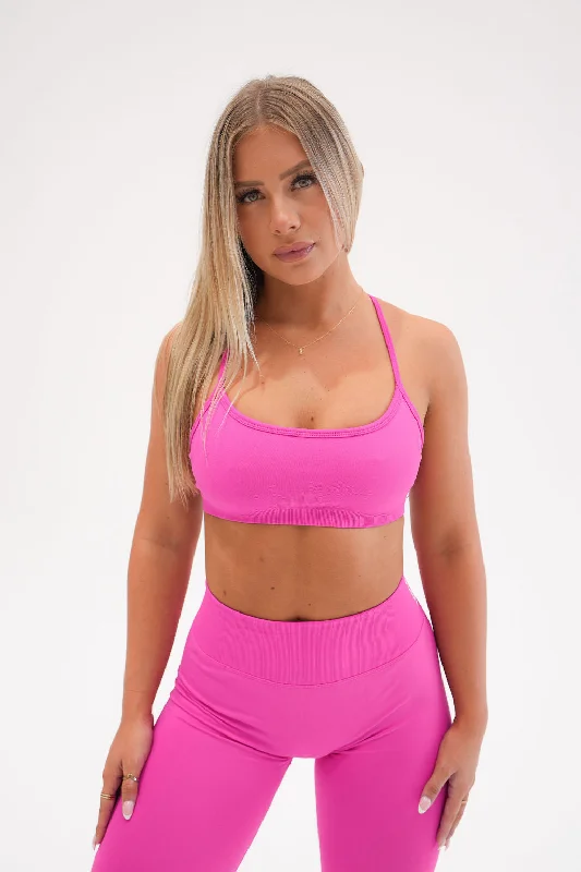 Contour Crop - BARBIE PINK