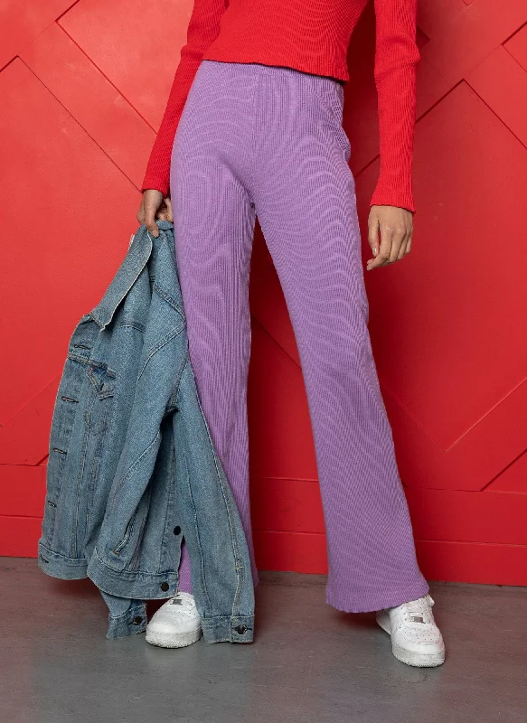 Lavender Wide Leg Pants