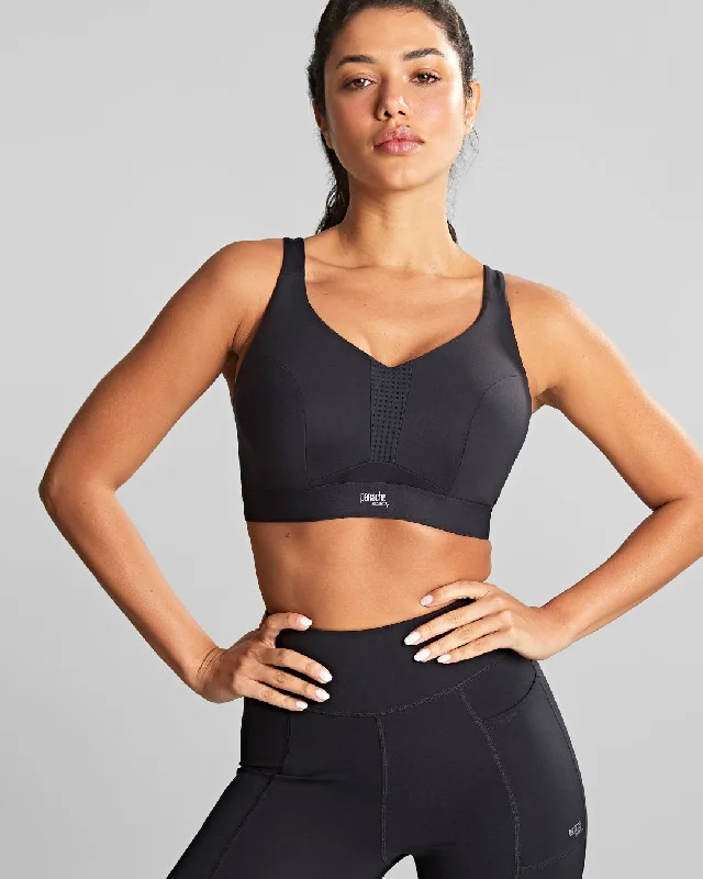 Ultra Perform Non Padded Wired Sports Bra In Black - Panache