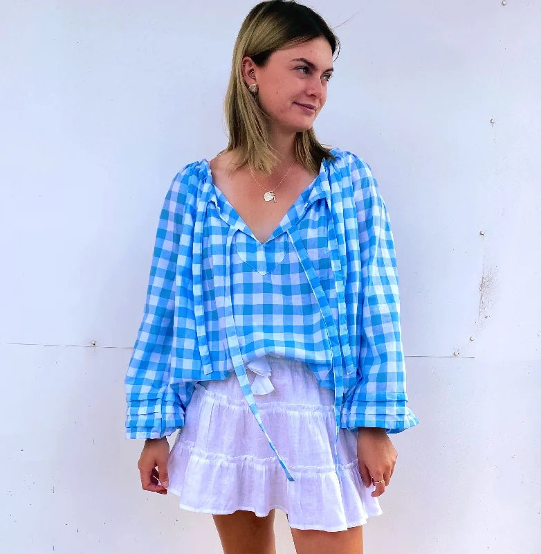 Sammie Smock - Blue Check