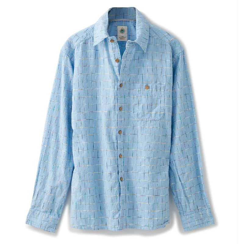 Long Sleeve Sayulita Space-Dyed Check Shirt