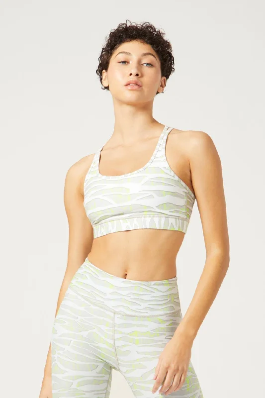 Strappy Bra Downtown Zebra White