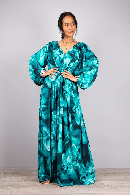 Turquoise maxi dress