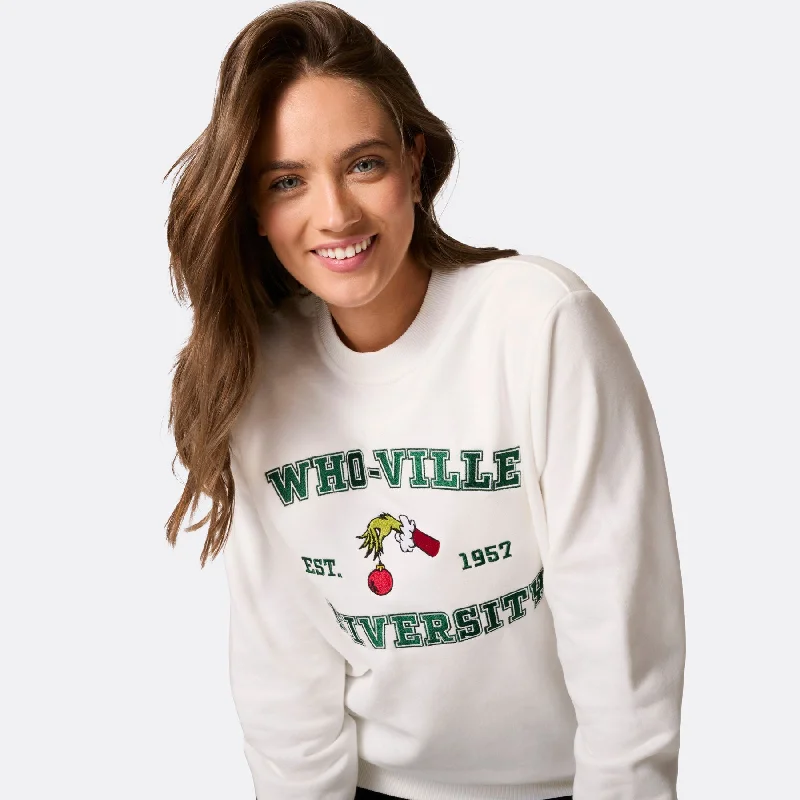 Who-Ville University Weihnachts-Sweatshirt Damen