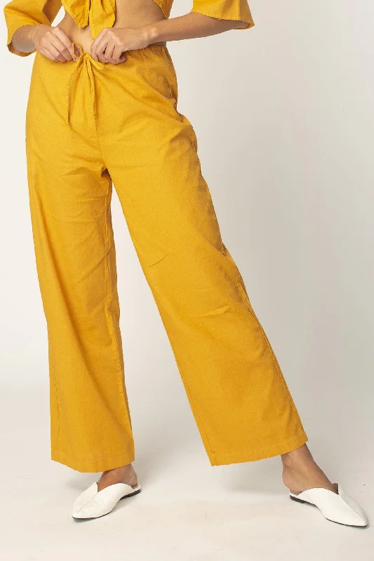 Seed Drawstring Linen Pant