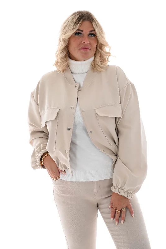 Bomber jasje uni beige