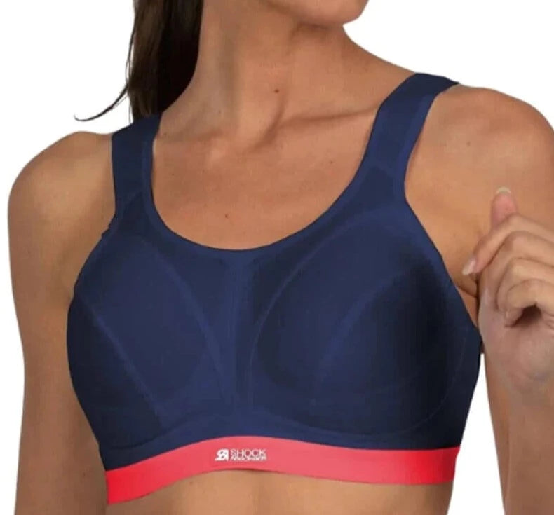 Active D+ Classic  Sports Bra In Navy - Shock Absorber