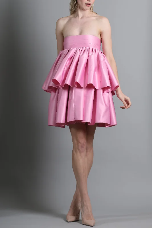 Carmina Tiered Ruffled Cocktail Dress