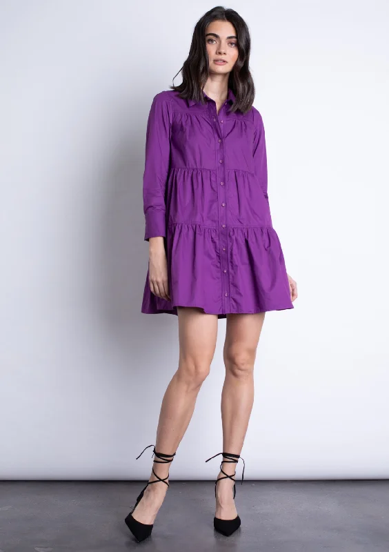 Cora Mini Dress - Magenta