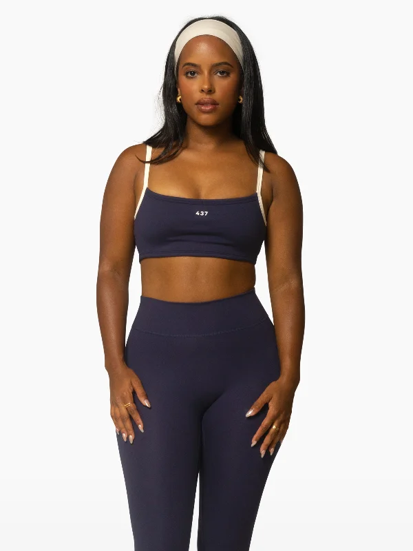 The Micro Bra / Navy-Crème