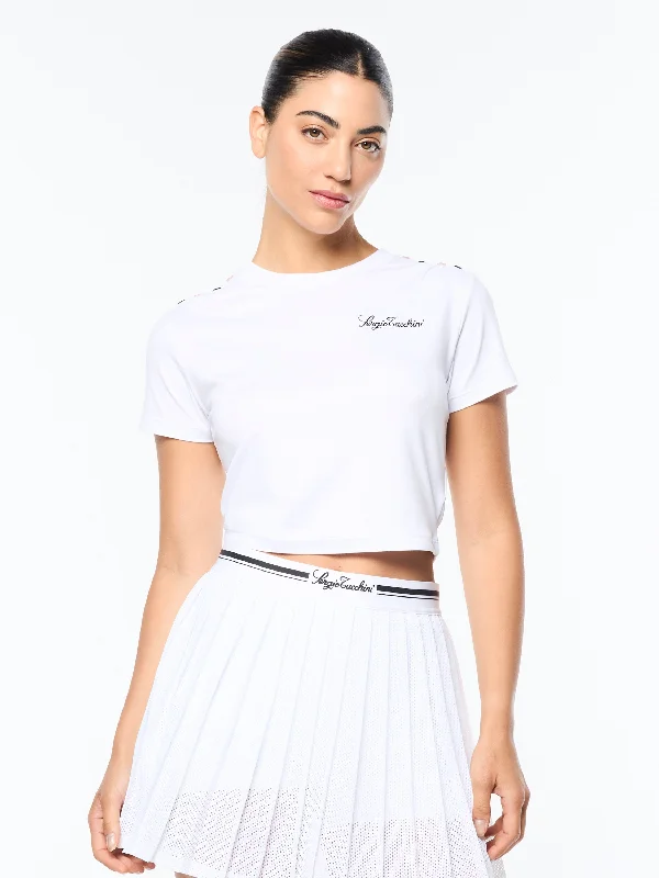 Verona Crop Top- Brilliant White