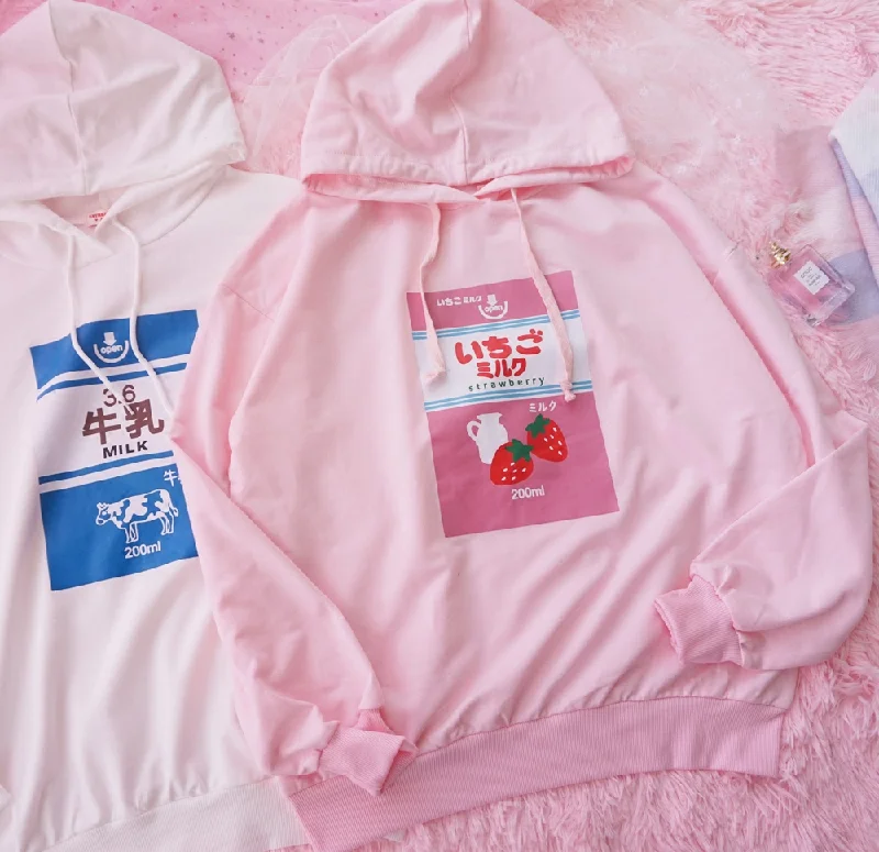 Strawberry / Milk Hoodie AD10035