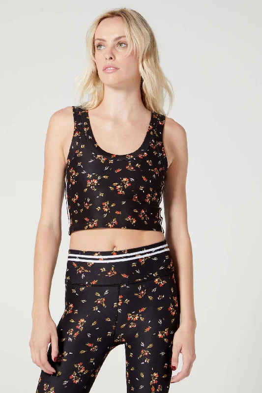 Anna Cropped Tank Foxy Floral