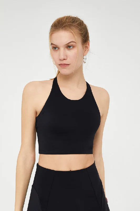 Strappy Cross Back Longline Tank Top